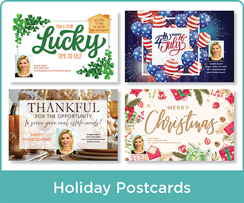 Mailing out postcards from our Holiday Collection provides a great opportunity to build connections with prospective clients and maintain relationships with current ones… no listings required!